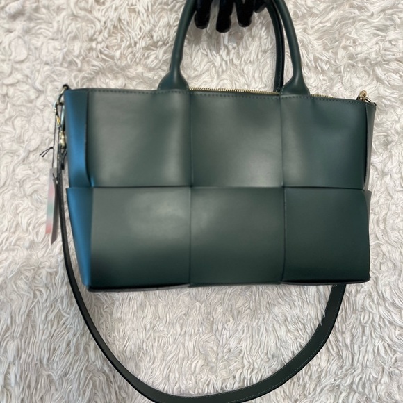 💚💚NWOT-Valentina Fiore,Made in Italy, GORGEOUS Genuine leather Green tote💚💚 - Picture 12 of 12